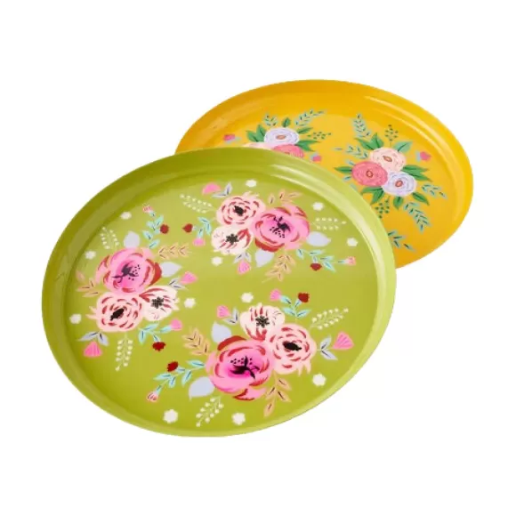 180 Degrees Kitchen & Dining>Hand Painted Floral Tray