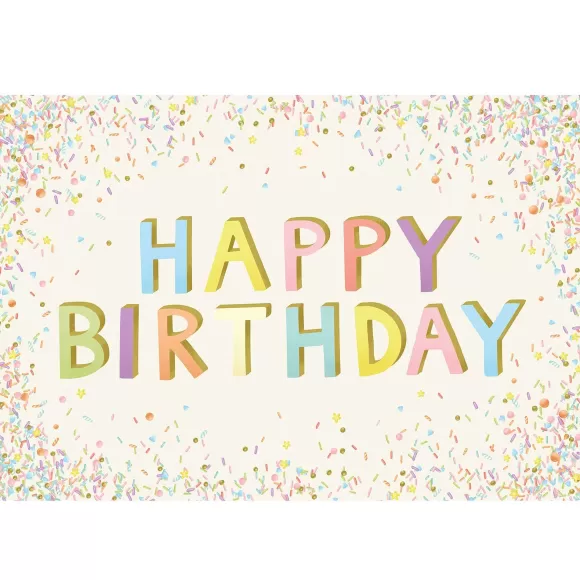 Hester & Cook Kitchen & Dining>Happy Birthday Sprinkle Placemat Sheets