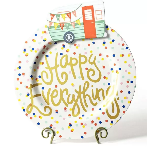 Happy Everything Table Decor>Happy Dot Big Round Platter By !