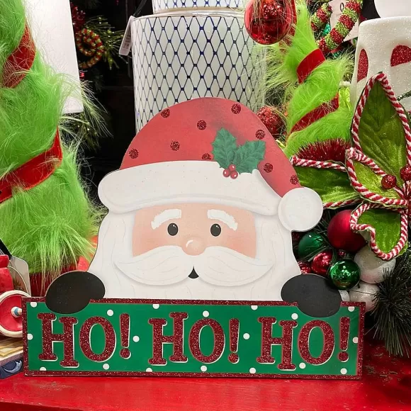 Craig Bachman Table Decor>Ho Ho Ho Santa Sign