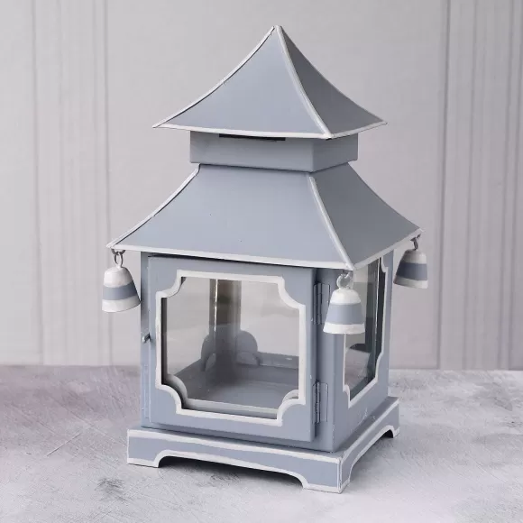 Beatriz Ball Table Decor>Holiday Pagoda Lantern, Blue