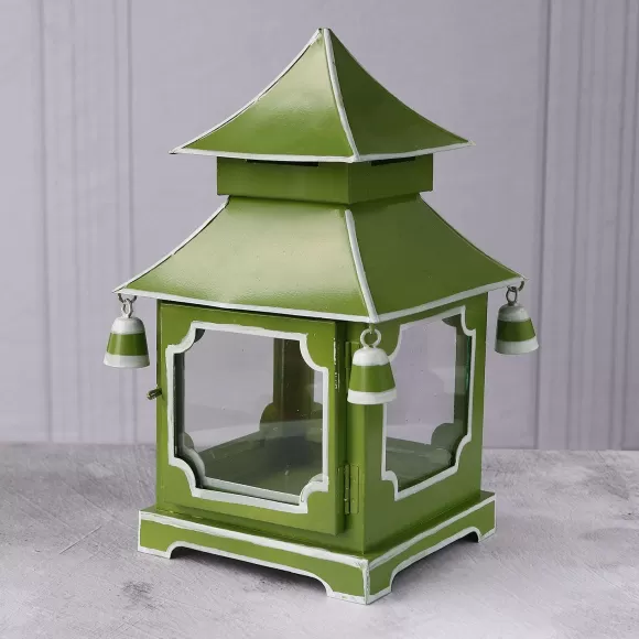 Beatriz Ball Table Decor>Holiday Pagoda Lantern, Green