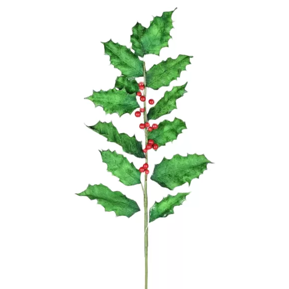 Direct Export Co. Floral Decor>Holly Berry Spray, 40.5"