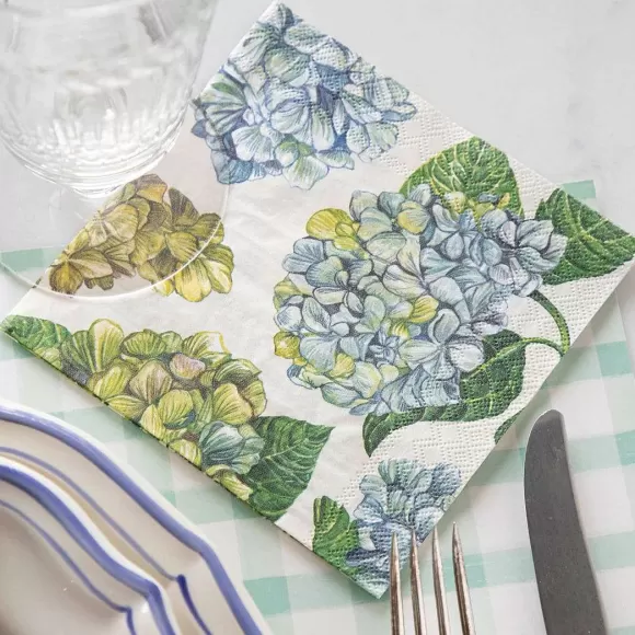 Hester & Cook Kitchen & Dining>Hydrangea Cocktail Napkin Set