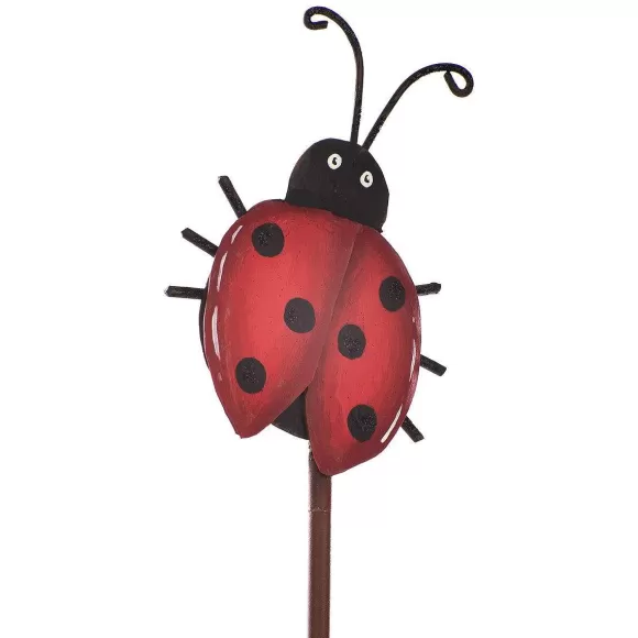 The Round Top Collection Table Decor>Lady Bug Finial