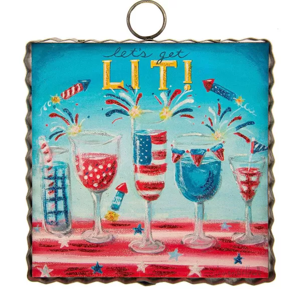 The Round Top Collection Wall Decor>Let's Get Lit! Mini Hamilton Gallery Art