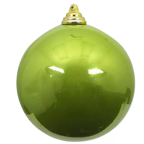 Farrisilk Ball Ornaments>Lime Green Candy Apple Ball Ornament, 6"