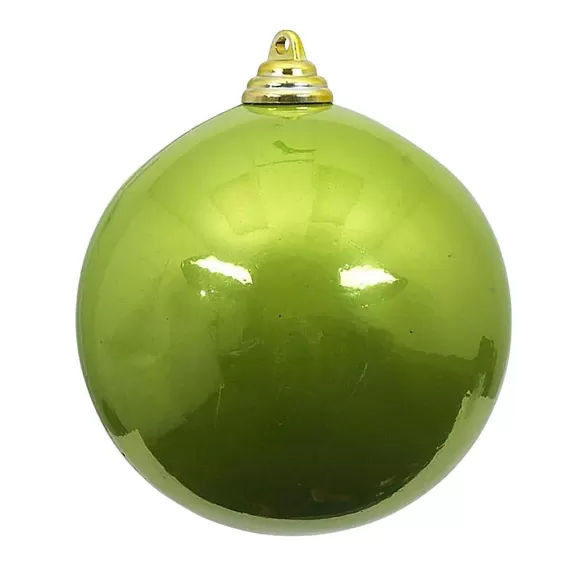 Farrisilk Ball Ornaments>Lime Green Candy Apple Ball Ornament, 8"