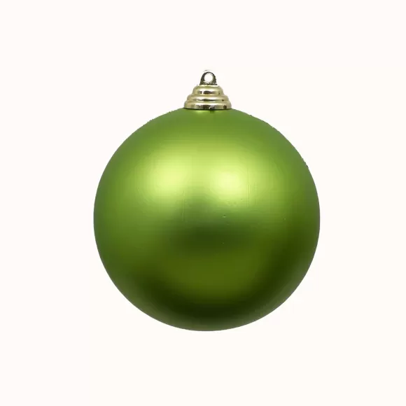 Farrisilk Ball Ornaments>Lime Green Matte Ball Ornament, 4"