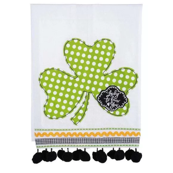 Glory Haus St. Patrick's Day>Lucky To Know You Tea Towel