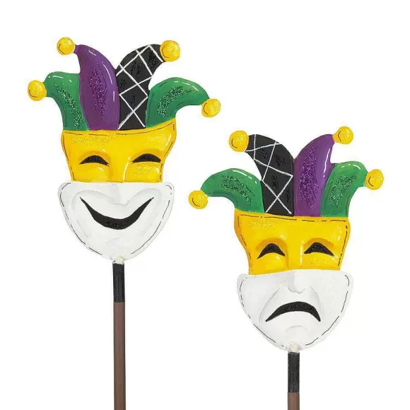 The Round Top Collection Table Decor>Mardi Gras Mask Finial