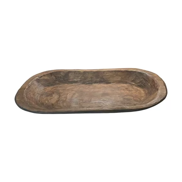 Forever Green Art Decorative Containers>Medium Carved Dough Bowl