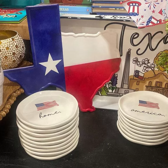 Craig Bachman Table Decor>Metal Texas Flag