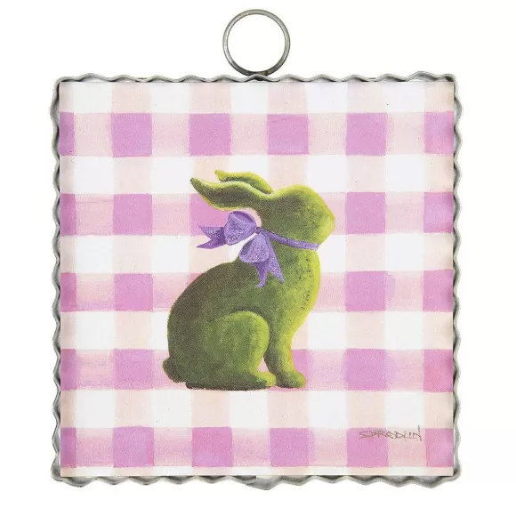 The Round Top Collection Wall Decor>Moss Bunny Mini Gallery Art