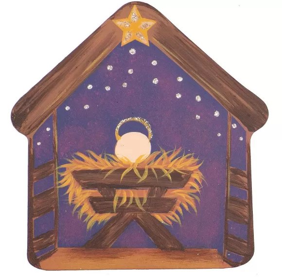 The Round Top Collection Wall Decor>Nativity Magnet