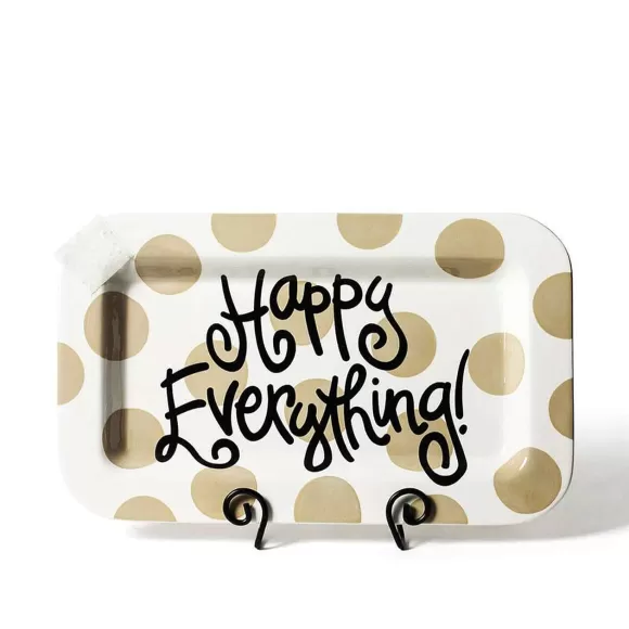 Happy Everything Kitchen & Dining>Neutral Dot Rectangle Mini Entertaining Platter By !