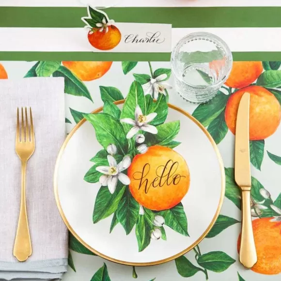 Hester & Cook Kitchen & Dining>Orange Orchard Placemat Sheets