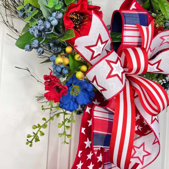 * Patriotic>Patriotic Blueberry Wreath