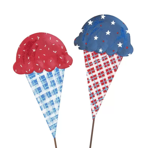 The Round Top Collection Spring Focal Points>Patriotic Ice Cream Cone