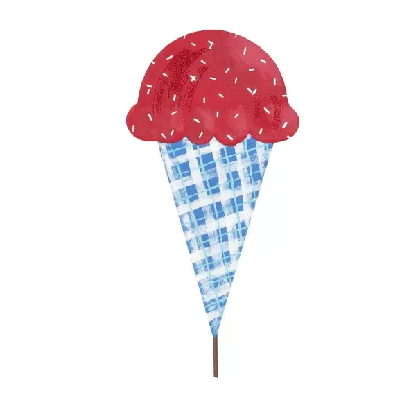 The Round Top Collection Spring Focal Points>Patriotic Ice Cream Cone