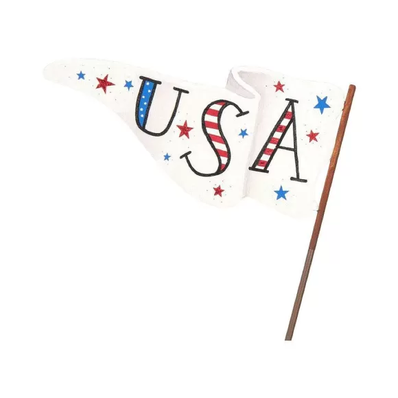 The Round Top Collection Wall Decor>Patriotic Pennant Flag