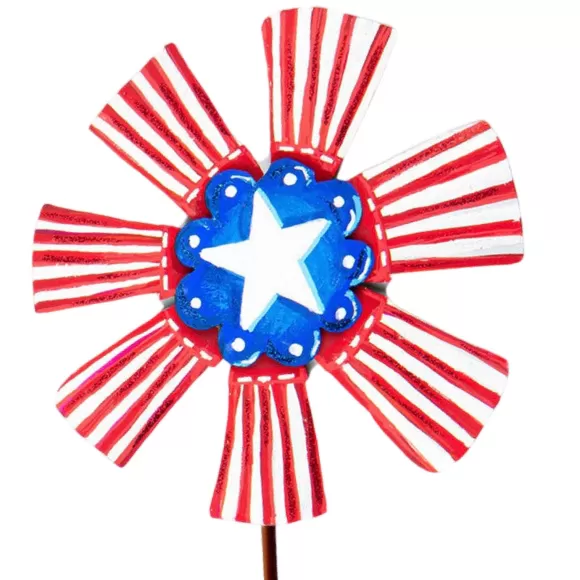 The Round Top Collection Wall Decor>Patriotic Ribbon Flowers