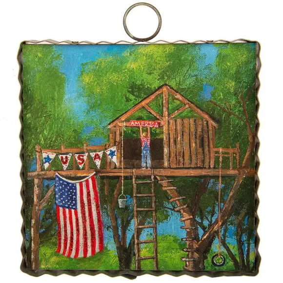 The Round Top Collection Wall Decor>Patriotic Treehouse Mini Gallery Art