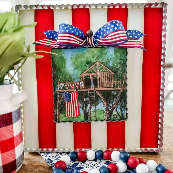 The Round Top Collection Wall Decor>Patriotic Treehouse Mini Gallery Art