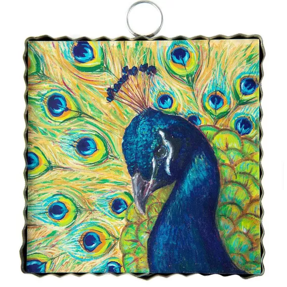 The Round Top Collection Table Decor>Peacock Beauty Mini Gallery Art