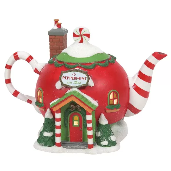 Department 56 Table Decor>Peppermint Tea Shop, Dept. 56 Village