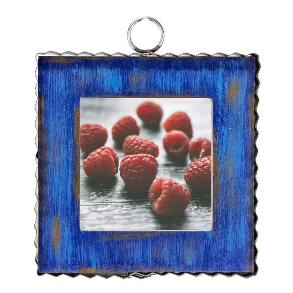 The Round Top Collection Table Decor>Pie Crust Photo Frame, Blue Mini Gallery Art