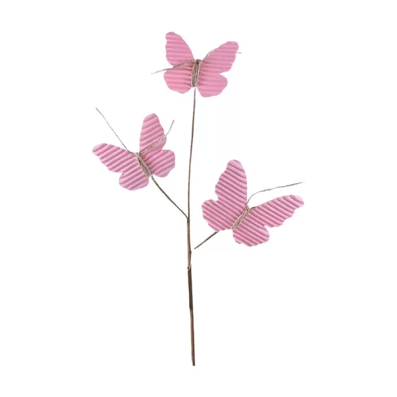 Direct Export Co. Floral>Pink Butterfly Pick