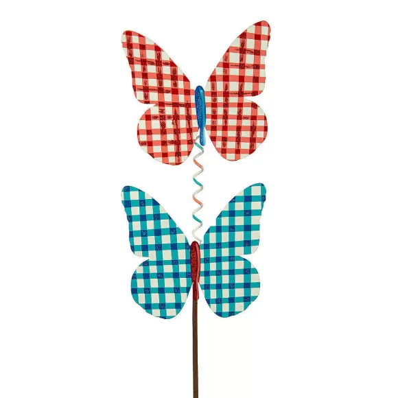 The Round Top Collection Focal Points>Plaid Double Butterfly