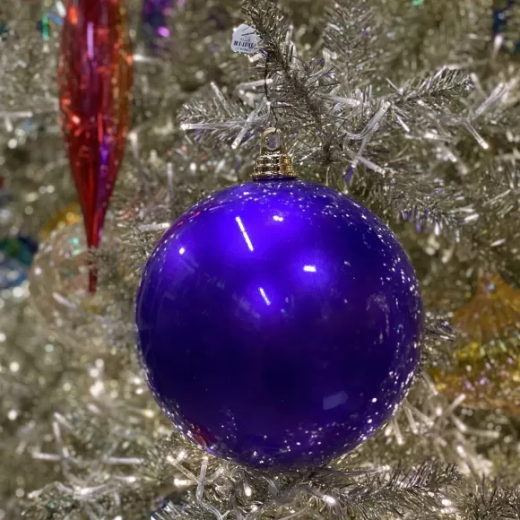 Farrisilk Ball Ornaments>Purple Candy Apple Ball Ornament, 6"