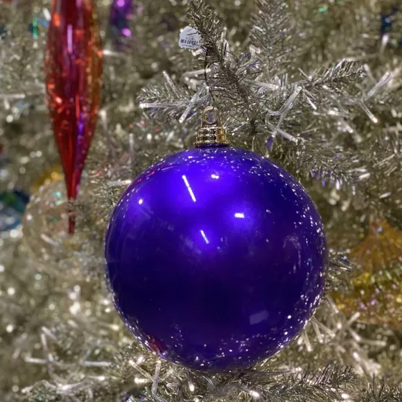 Farrisilk Ball Ornaments>Purple Candy Apple Ball Ornament, 8"