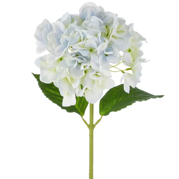 RAZ Floral>Real Touch Light Blue Hydrangea Stem, 19"