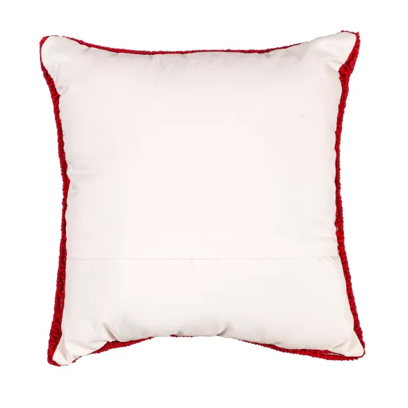 Evergreen Pillows>Red Bandana Hooked Throw Pillow