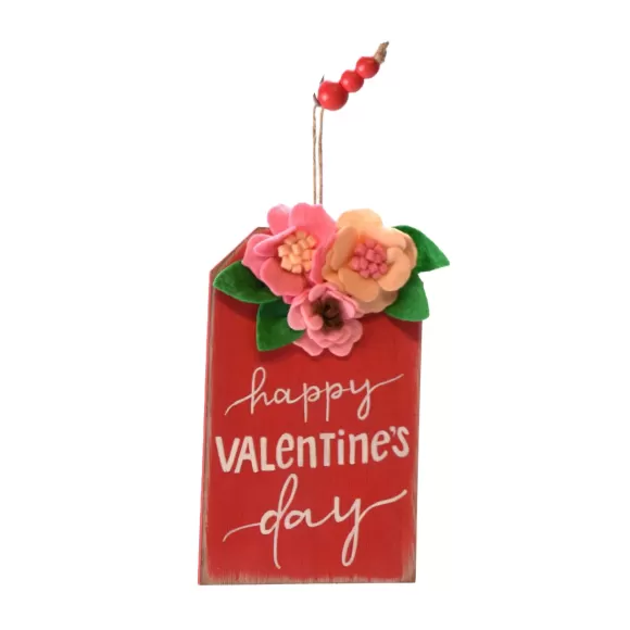 Direct Export Co. Hanging Decor>Red Floral Valentine's Day Ornament