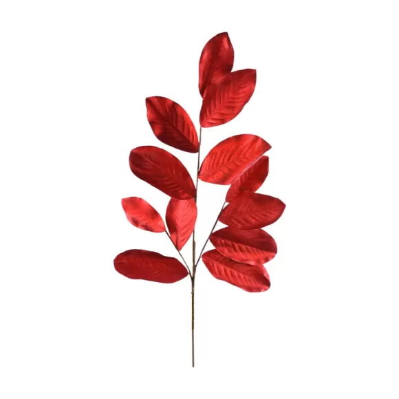 Direct Export Co. Sprays>Red Magnolia Leaf Stem