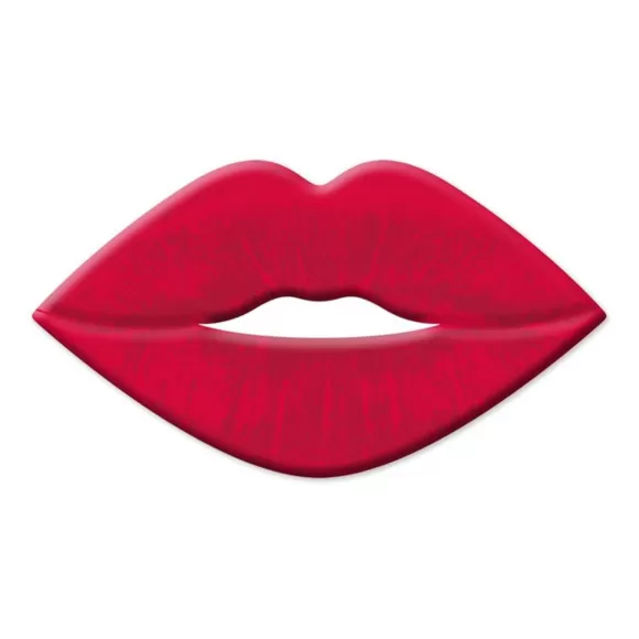 Craig Bachman Table Decor>Red Metal Embossed Lips