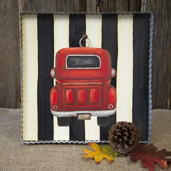 The Round Top Collection Table Decor>Red Truck Charm