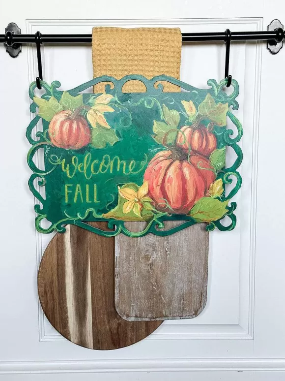 The Round Top Collection Focal Points>Reversible Fall And Trick Or Treat Sign