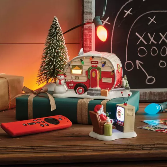 Department 56 Table Decor>Santa At The Man Cave, Dept. 56 Village