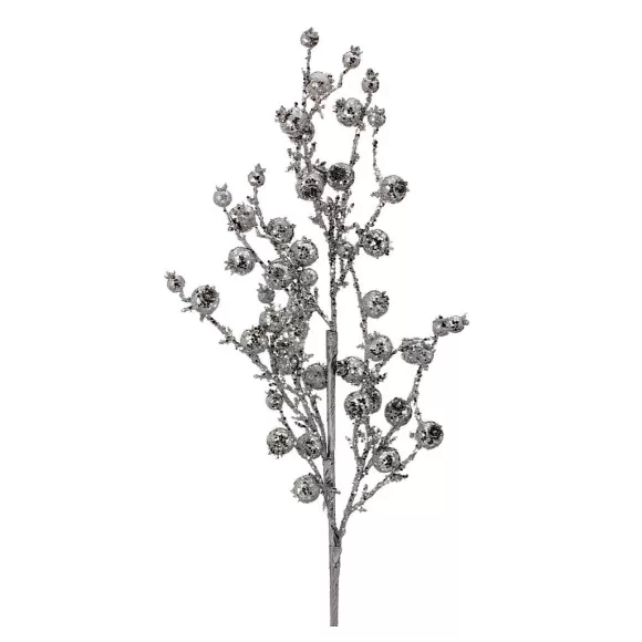 Regency Floral>Silver Metallic Cherry Berry Spray