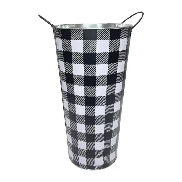 Craig Bachman Decorative Containers>Small Check Cooler Bucket