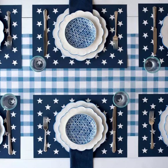 Hester & Cook Kitchen & Dining>Stars On Blue Placemat Sheets