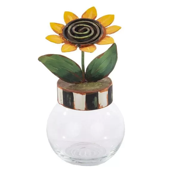 The Round Top Collection Table Decor>Sunflower Bubble Jar