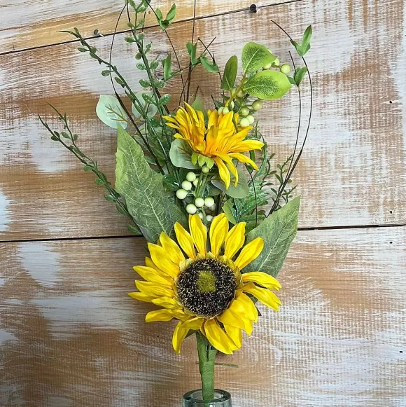 Liberty Floral Floral Decor>Sunflower Mix Leaves Spray