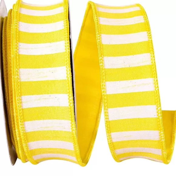 Reliant Ribbon Ribbon>Sunshine Cabana Horizontal Stripe Ribbon, 1.5" X 10Yd