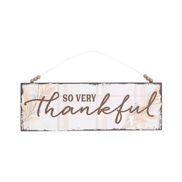 Burton & Burton Signs>Thankful Fall Plaid Sign